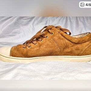UGG Chestnut Suede Lace-Up Sneakers